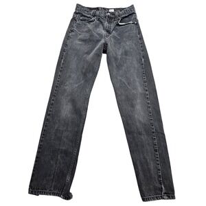 Vintage Levis 505 Orange Tab Faded Black Straight Leg Jeans Mens 29x30 USA Made*